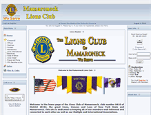 Tablet Screenshot of mamaronecklionsclub.clan-sites.com